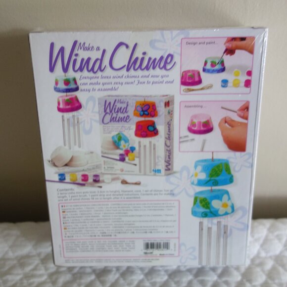 Lot of 2 NIB TOYSMITH Craft Kits – Magnetic Mini Tile Art, Make a Wind Chime - Picture 3 of 5
